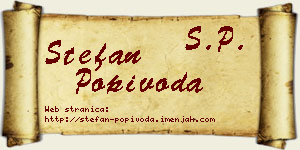 Stefan Popivoda vizit kartica